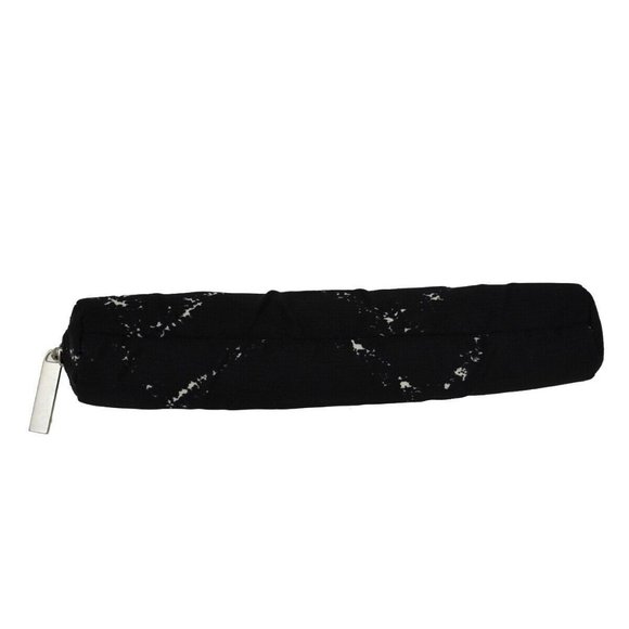 authenticity guaranteed CHANEL CC Logo Travel Line Pen Case Pouch Nylon Black - Picture 1 of 14